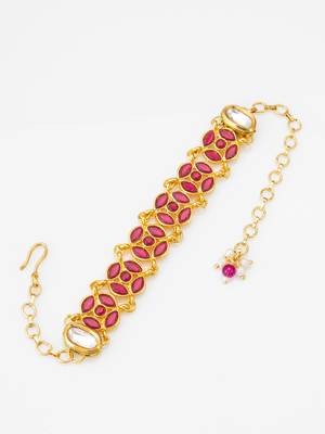 ruby red kundan bracelet 3
