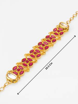 ruby red kundan bracelet 4