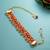 ruby red kundan bracelet