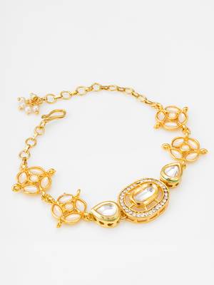 white kundan bracelet 2