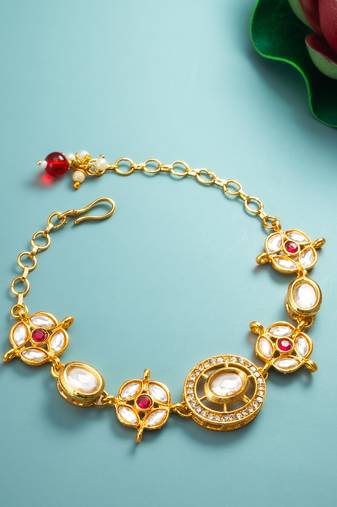 kundan crystal bracelet