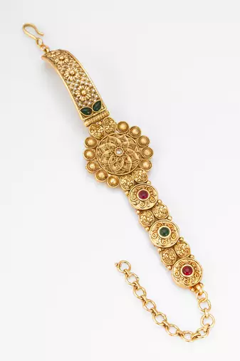 oval floral emerald bracelet