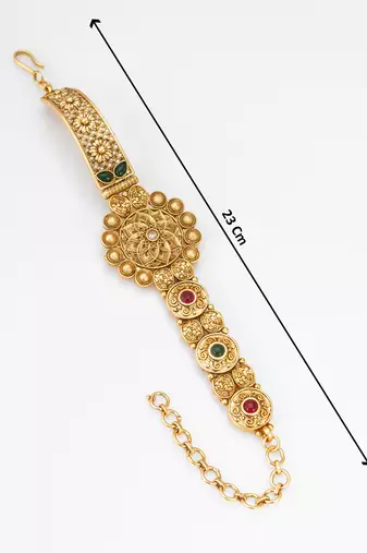 oval floral emerald bracelet