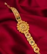 oval floral emerald bracelet