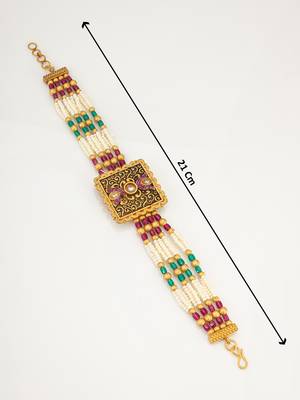 kundan pearl bead bracelet 5