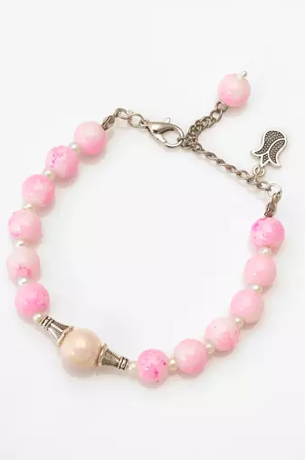 pearl silver accent bracelet