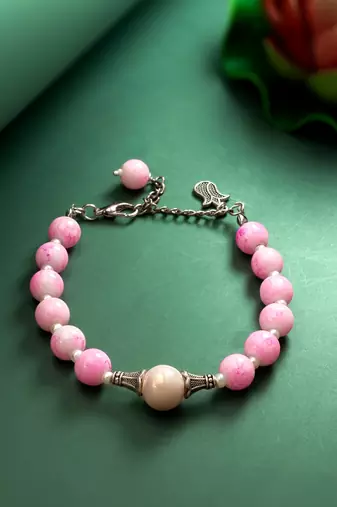 pearl silver accent bracelet
