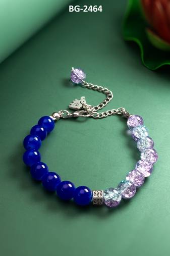 crackle beaded bracelet