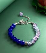 crackle beaded bracelet