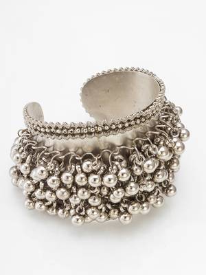 silver ball cluster bangle 3