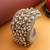 silver ball cluster bangle