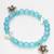 sky blue charm bracelet