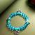 sky blue charm bracelet