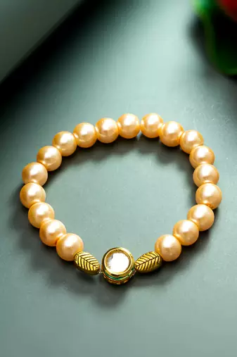 champagne pearl bracelet