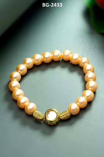 champagne pearl bracelet