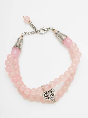 rose pink bead bracelet 3