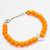 orange bird charm bracelet