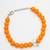 orange bird charm bracelet