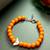 orange bird charm bracelet
