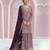 Purple chinon embroidered sequin salwar suit