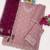 Purple chinon embroidered sequin salwar suit