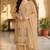 Yellow chiffon embroidered sequin salwar suit 