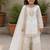 Gmy silk embroidery white readymade salwar suit