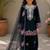 Natural crepe embroidery black readymade salwar suit