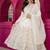 Cream faux georgette  party wear embroidery  suit set