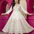 Cream faux georgette  party wear embroidery  suit set