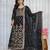 Black faux georgette  party wear embroidery  suit set
