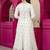 Cream faux georgette  party wear embroidery  suit set