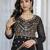 Black faux georgette  party wear embroidery  suit set