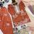 Natural crepe  embroidery orange readymade salwar suit