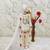 Natural crepe embroidery white readymade salwar suit