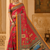 pink digital printing with dori and pasmina silk saree