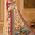 cream-pink digital printing with dori and pasmina silk saree