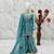 Fendi silk  embroidery sky blue readymade salwar suit