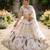 white organza silk blend waer embroidered lehenga choli 