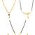 gold-tone stone mangalsutra combo set with earrings