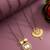 kundan stone black bead mangalsutra and gold-tone filigree fan pendant mangalsutra