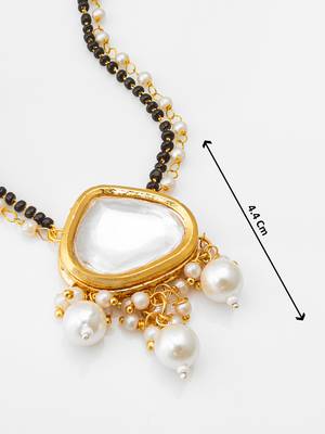 kundan pearl drop mangalsutra set 3