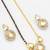 two-tone kundan mangalsutra set with polki and silver-tone crystal earrings