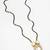 kundan polki mangalsutra with pendant and black bead chain