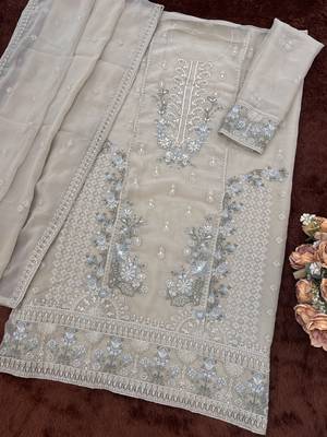 Dusty pista embroidered chinon palazzo suit 3