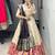 purple silk blend zari weaving lehenga choli