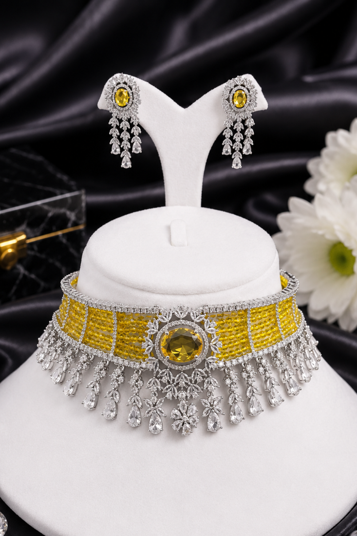 Royale Spark Designer Diamond Choker Set