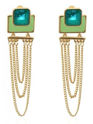 Crunchy Fashion Colorrush Verdant Multilayer Danglers 1