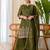 Women’s crush tissue silk blend kurta pant set with floral zari embroidery