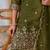 Women’s crush tissue silk blend kurta pant set with floral zari embroidery